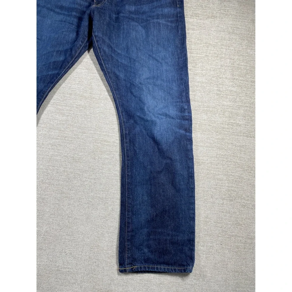 Polo Ralph Lauren Varick Slim Straight Jeans Mens 36x30 Blue Denim 5-Pocket
